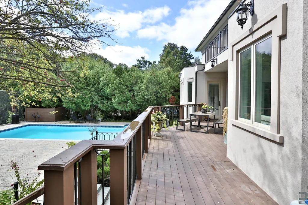 Contemporary suburban home with clean lines and traditional accents