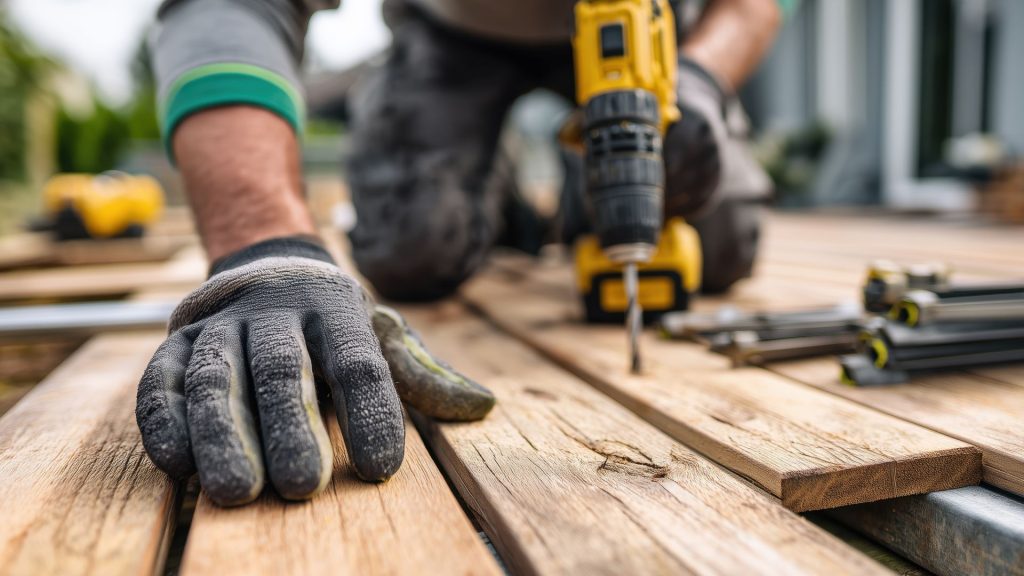 custom home builder using tools